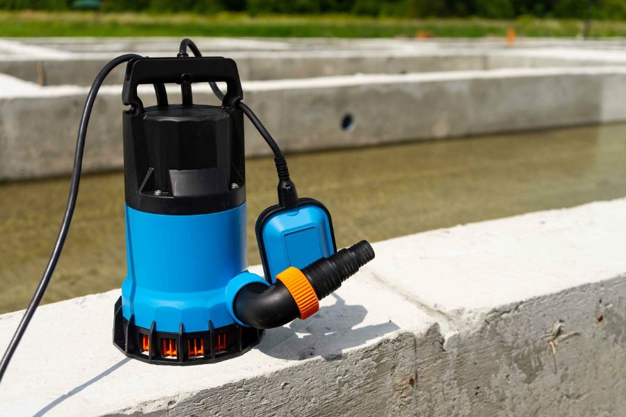 une pompe de surface immergée